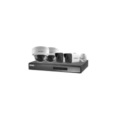 Hikvision DS-J142I/NK42E3H-1T(WD)(C) Videoüberwachungsset 2x Bullet Kamera 2x Dome Kamera, 1x NVR